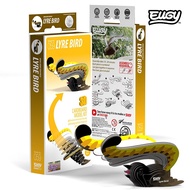 Eugy Dodoland Bird Lyre Bird 3D Paper Puzzle for Kids. Eco-Friendly DIY Gift for Children. Unique 3D