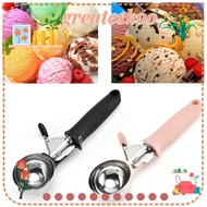 GREATESKOO Ice Cream Scoop, Stainless Steel Black Pink Ice Cream Spoon,  Ice Ball Maker