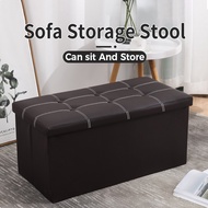 High capacity Storage Box Organizer Ottoman Storage Box Sofa Storage Chair storage stool