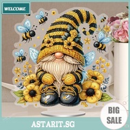 Acrylic 2D Flat Print Gnome DIY Desktop Diamond Art Kits Acrylic 2D/Flat Gnome DIY Diamond Painting 