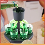 {bolilishp}  1 Set 6 Shot Glass Games Dispenser Wine Whisky Beer Liquor Dispenser Games Drinking Tools for Bar Party