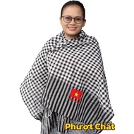 Vietnam Flag embroidered scarf is a fashion accessory for September 2 holidays to take when travelin