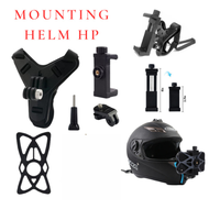 Mounting Helm Strap Bracket Motovlog Action Cam HP Holder Helm Strap Chin Mounting Dagu Gopro