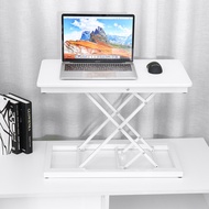 Black/White Height Adjustable Standing Desk Sit to Stand Foldable Lift Converter Laptop Desk Tabletop Workstation for Monitor Laptop