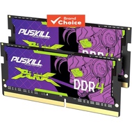 PUSKILL Notebook DDR4 RAM 32GB (2x16GB) 3200MHz/2666MHz 1.2V SODIMM Laptop Memory PUSKILL Notebook R