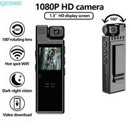 4K WIFI มินิกล้องหน้าจอ 1.3 นิ้ว Wifi Sport DV Action Cam Travel Vlog Cam Body กล้อง ตํารวจ Cam อินฟ