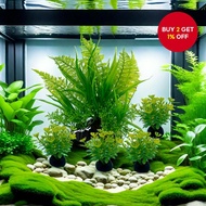 5-piece Aquarium Plant Ornaments - Plastic Simulation Artificial Water Grass for Fish Tank Decoratio