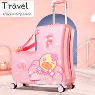 Kids Ride-On Luggage B.Duck Little Yellow Duck 20 24 Inch Suitcase Children's Trolley Child Carry-On Travel Rolling Bag