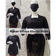 HITAM Black KEBAYA Top