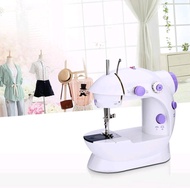 TangthaiSP จักรเย็บผ้า Mini Sewing Machine จักรเย็บผ้าขนาดเล็ก จักรเย็บผ้าพกพา จักรเย็บผ้าไฟฟ้า ขนาดพกพา (สีม่วง)