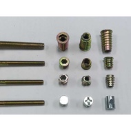 HEAVY DUTY FURNITURE THREADED INSERT NUT/WOOD INSERT NUT/HEX SOCKET INSERT (M6/M8/M10)