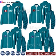 【IN Stock】Season 2 Squid Game Cosplay Costume Coat and Pants Set 456 001 222 230 Men Women Tracksuit