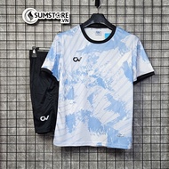 Đồ Bóng Đá Không Logo CV Global Màu Xanh Lam - Áo Đá Bóng Cho Cả Nam Nữ