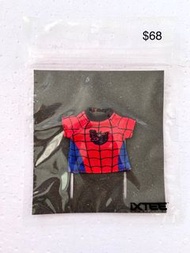 蜘蛛俠 Spider Man Pullip Dal Byul Isul Blythe 妹頭 娃衫 娃衣 娃服  cosplay 短袖T恤 便服 休閑服 上衣 公仔 人形公仔 人偶 6分娃娃 1/6人偶