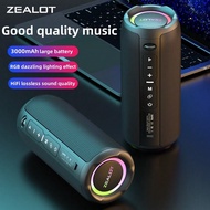 ลำโพงไร้สาย ZEALOT S49PRO 20W, พกพาได้, ลำโพง Bluetooth, แบตเตอรี่ความจุ 3000mAh อยู่ได้นาน, มีไฟ RG