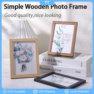 4R/A4 Picture Frame Wooden Home Decor Wall Decor Picture Holder 10X15CM