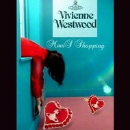 少量 /Vivienne Westwood土星顯白紅色系愛心造型貼耳耳環/附品牌紙袋，防塵袋，盒等，全配備包裝