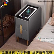 【Free delivery】🗄免安裝/智能床頭櫃-床邊櫃-抽屜櫃/小櫃子/無線充電床邊櫃/皮質床頭櫃🗄Installation-free/smart bedside table-bedside ta