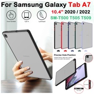 For Samsung Galaxy Tab A7 10.4 inch 2020 2022 Fashion  Matte translucent shell Tab A7 SM-T500 SM-T50