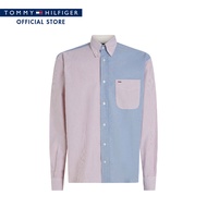 Tommy Hilfiger เสื้อเชิ๊ต ผู้ชาย รุ่น MW0MW38502 XLD - สีน้ำเงิน