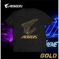 AORUS GAMING GIGABYTE PC GAME PLAIN CUSTOM INDONESIA DISTRO T-SHIRTS MOST