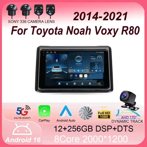 Android 16 For Toyota Noah Voxy R80 2014 - 2021 Car Radio Multimedia Video Player Navigation stereo 