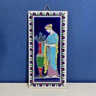 Greek Wall Hanging Tiles Size 7.5x15 Cm. For Home Decoration
