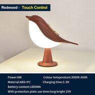 Vimite 3-color Wood Grain Light Touch Control Switch Bird Cute Creative Eye Protection Lihts Bedroom