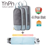 YINPIN บรรจุชุด Cube 5pcs สำหรับเดินทางการบีบอัดกระเป๋าสำหรับกระเป๋าเดินทาง/กระเป๋าเป้สะพายหลัง