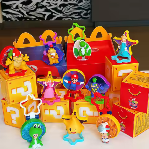 2026 Mcdonalds Super Mario Collaboration Yoshi Collectible Figurine Pendant Keychain Decorative Orna