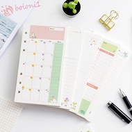 [READY STOCK] Loose Leaf Paper Refill Weekly Monthly Daily Planner Agenda A5 A6 School Supplies Bind