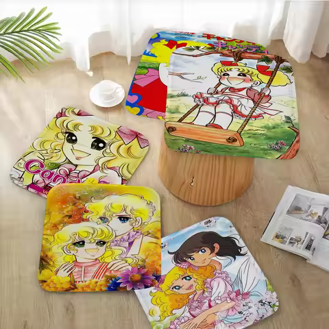 Candy Candy Anime Cushion Mat Nordic Printing Chair Cushion Soft Office Car Seat Comfort Breathable
