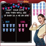 [PETSOLA] Gender Reveal Games, Gender Reveal Voting Game, Classic, for Babies, Gender Reveal Poster