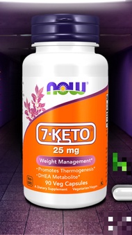 คีโต / 7-KETO® / DHEA Acetate 25 MG 90 Capsules by NOW FOODS