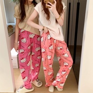 Thin Sanrio Hello Kitty Pajamas Long Pants Spider-man Sanrio Hello Kitty Cotton Casual Pajamas Pants