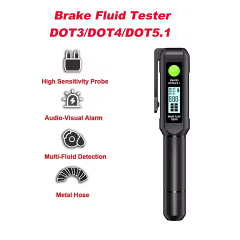 Auto Car Brake Fluid Liquid Tester Pen With intelligent Display For DOT3/DOT4/DOT5.1 Brake Liquid Te