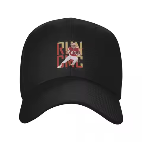 New Chrístìán Sport McCáffrèy 49ers Baseball Cap Military Cap Man Thermal Visor Vintage Rugby Men's