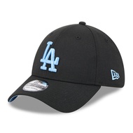Los Angeles Dodgers Q325 Sky Blue Black 39THIRTY Stretch Fitted Cap