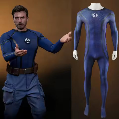 ☀☾◐Fantastic Four Human Torch Cosplay Spandex Boys Fantastic 4 Human Torch Zentai Suits Superhero Ha