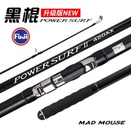 AT/★MADMOUSEJapanfuji4.2Mi Sanjie and following Black Stick Surf Casting Rod Super Hard Shore Casting Rods Sea Fishing R
