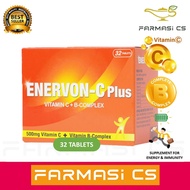 Enervon-C Plus Vitamin C + B Complex 32 Tablets EXP:10/2025 [ Enervon C EnervonC Vit c 500mg ]