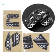 pri Silicone Cover Skin for MX 3 3S Black White Printed Mouse Stickers Set