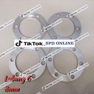1 SET (4 PCS) Adaptor Spacer Specer Spicer Roda Velg Mobil Lubang 6 Hartop 2F Pajero Laris Terpercay