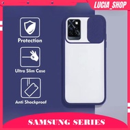 Case Samsung A32 4G A22 M32 A12 M12 5G Casing Slide Case Transparent TPU Premium