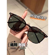 Tortoiseshell Frame Green Lens Polarized Sunglasses Female Myopia Available Degree 2025 Leopard Prin
