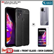 Soft Case Infinix Hot 10s Soft Casing Free Tempered Glass &amp; Graskin