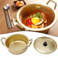 [ISHOWSG] Korean Ramen Pot Instant Noodle Pot Korean Drama Soup Pot Yellow Aluminum Pot