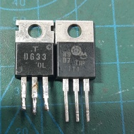 Transistor BJT NPN Darlington D633 2SD633 7A 100V; TIP111 2A 80V TO-220 Disassemble (test OK)