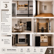 3D DRAWING + 2D DWG SERVICES (WHOLE HOUSE CABINET)