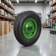 16-Inch Wheel Industrial 30 Mm Mount Wheel Black